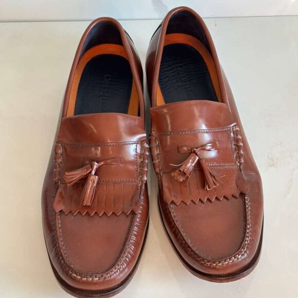 Cole Haan Mens Hudson Woodbury Slip On Loafer Shoes Brown Size 13 - Picture 1 of 12